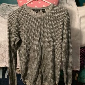 Jeanne Pierre Women’s Textured Knit Sweater Gray